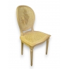 Chaise style Louis XVI, dossier médaillon