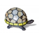 Lampe style Tiffany en forme de tortue, jaune