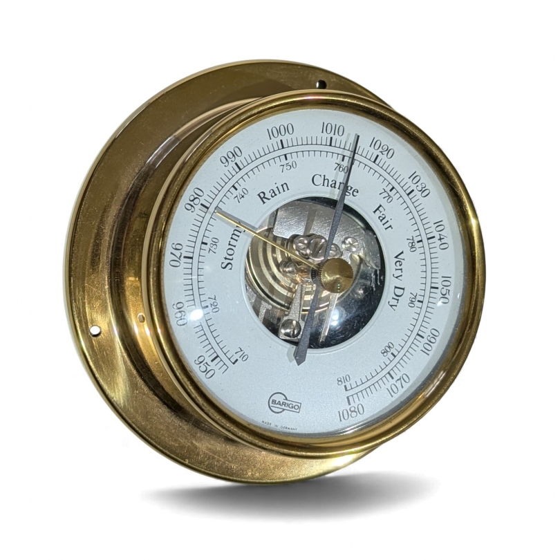Baromètre mural rond en laiton BARIGO