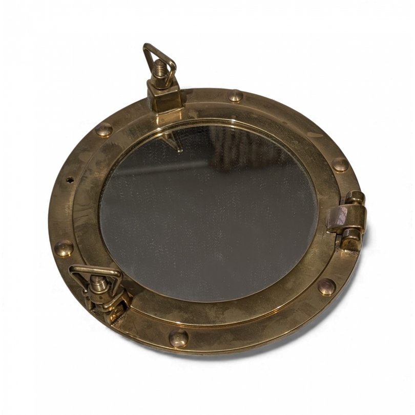 Miroir Hublot miniature en laiton