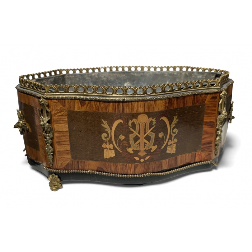 Jardinière Napoléon III marquetée