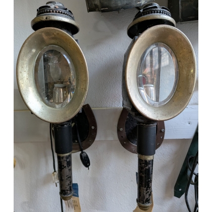  Paire de lampes de fiacre sur  Moinat SA  - Antiquités décoration