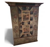 Armoire peinte à une porte