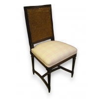 Chaise style Louis XVI en acajou,