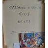 Tableau \"Attraper le vent\" signé D. ESTEVES 2006