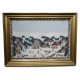 Découpage "Paysage d'hiver" signé A. ROSAT