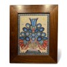 Découpage "Bouquet bleu" signé A. ROSAT 1993