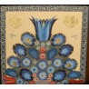 Découpage "Bouquet bleu" signé A. ROSAT 1993
