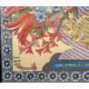 Découpage "Bouquet bleu" signé A. ROSAT 1993