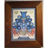 Découpage "Bouquet bleu" signé A. ROSAT 1993
