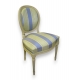 Chaise style Louis XVI médaillon