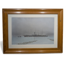 Aquarelle "Belle-Rive" signée Fr. D'ANDIRAN