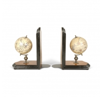 Paire de serre-livres "Globe"