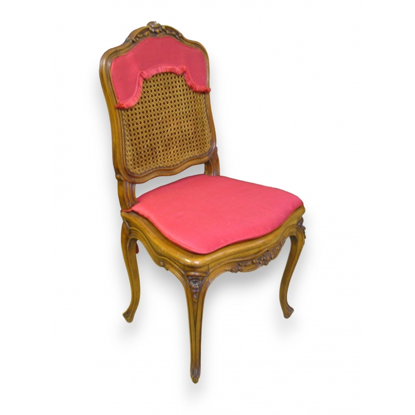 Louis XV-style cane chair by Moinat SA – Antiques and interior design