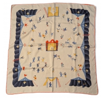 Carré de soie "Girotondo Di Marionette" de BULGARI