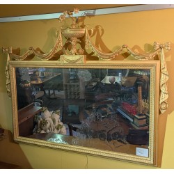  Miroir style Hepplewhite en bois sculpté sur  Moinat SA  - Antiquités décoration