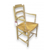 Fauteuil style Louis XVI rustique