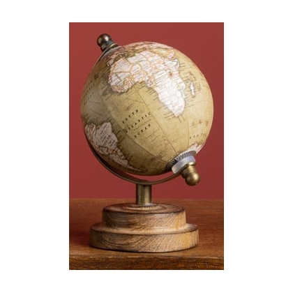 Globe miniature beige