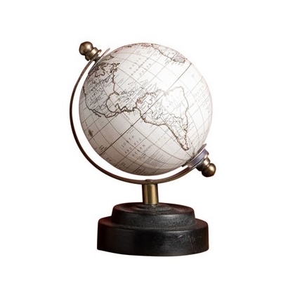 Globe miniature blanc
