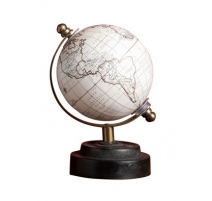 Globe miniature blanc