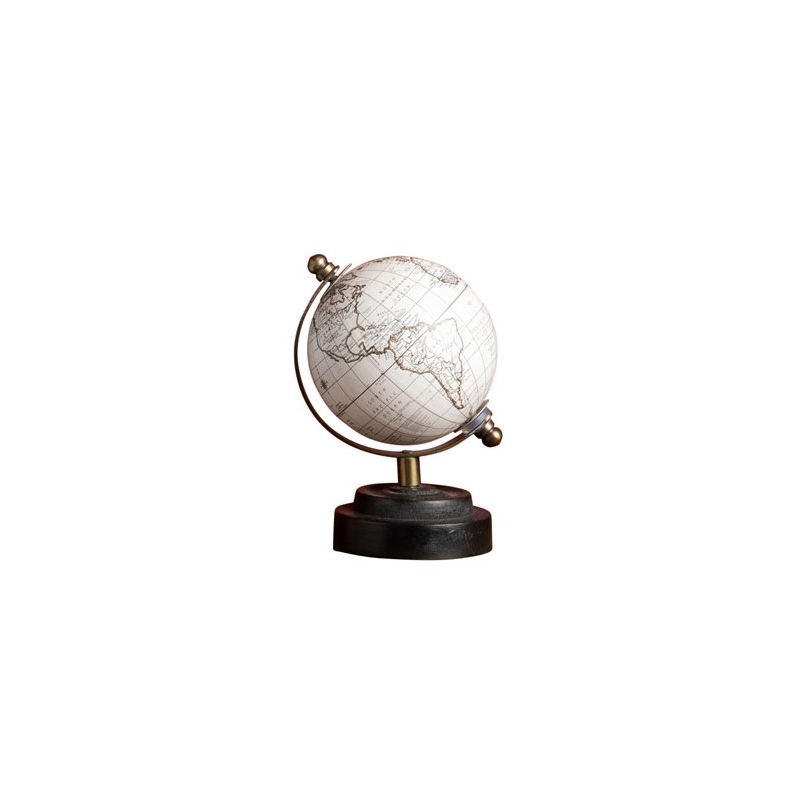 Globe miniature blanc