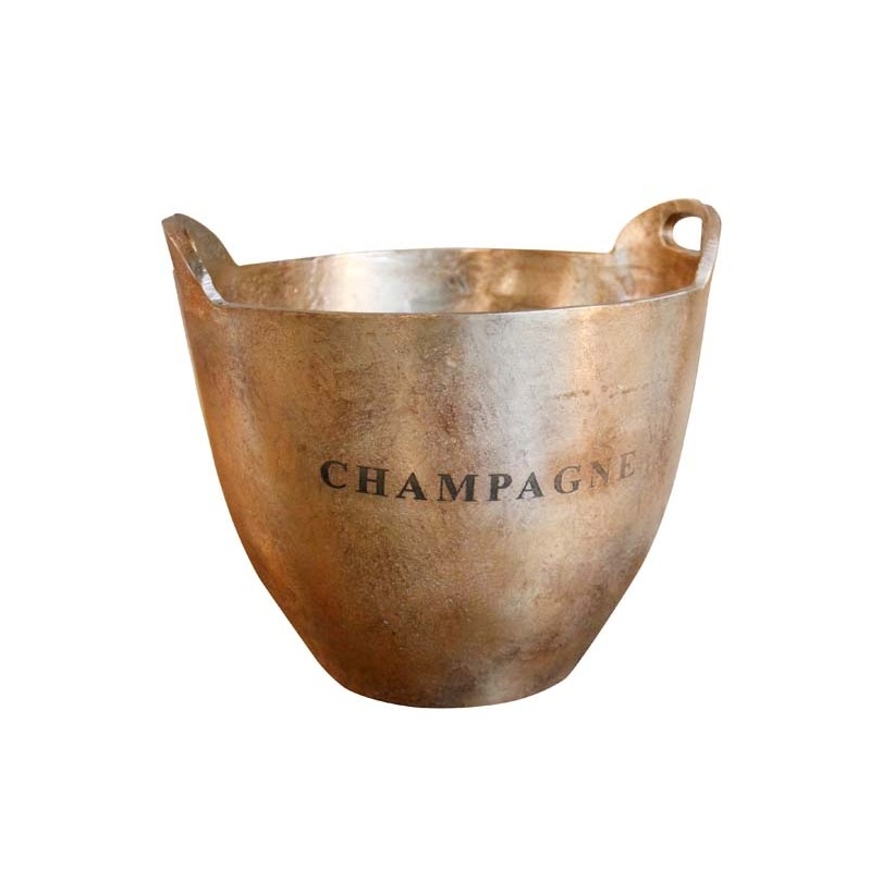 Seau à champagne en aluminium coloris bronze