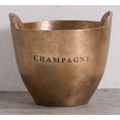 Seau à champagne en aluminium coloris bronze