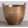 Seau à champagne en aluminium coloris bronze