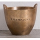 Seau à champagne en aluminium coloris bronze