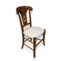 Chaise style Directoire à dossier sculpté "Gerbe"