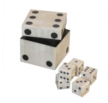 Boîte à dés en os