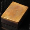 Boîte de cartes à jouer, couvercle gravé