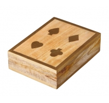 Boîte de cartes à jouer, inserts en laiton