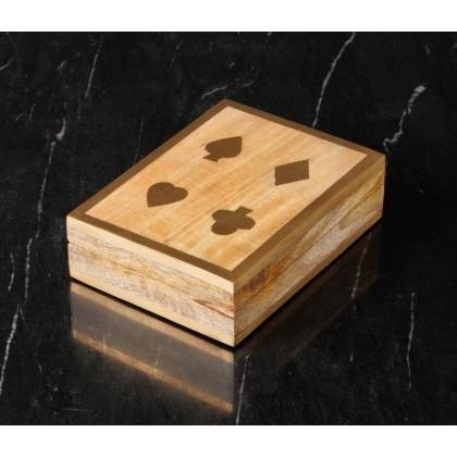 Boîte de cartes à jouer, inserts en laiton