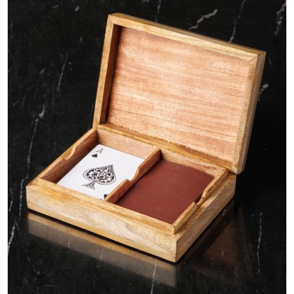 Boîte de cartes à jouer, inserts en laiton