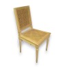Louis XVI-style chair with a square backrest, from  Moinat SA  - Antiques and interior design