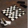 Jeu de dame en résine et laiton