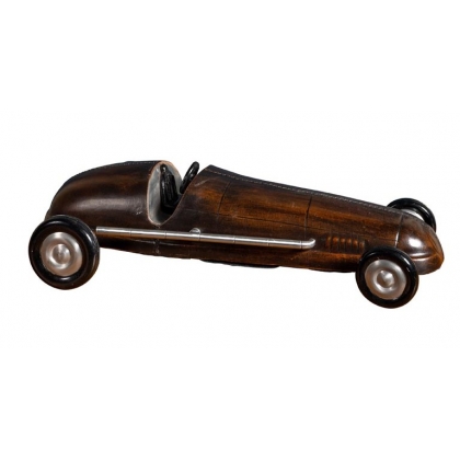 Voiture de course en cuir