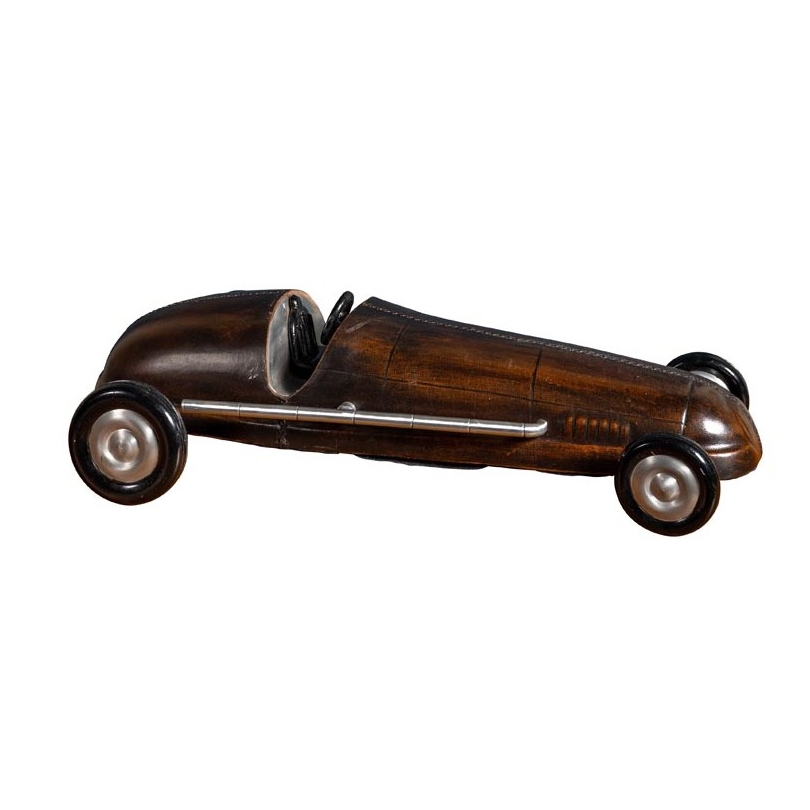 Voiture de course en cuir