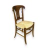 Directoire-style chair with straw seat by  Moinat SA  - Antiques and home décor