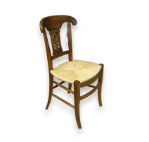Chaise style Directoire paillée