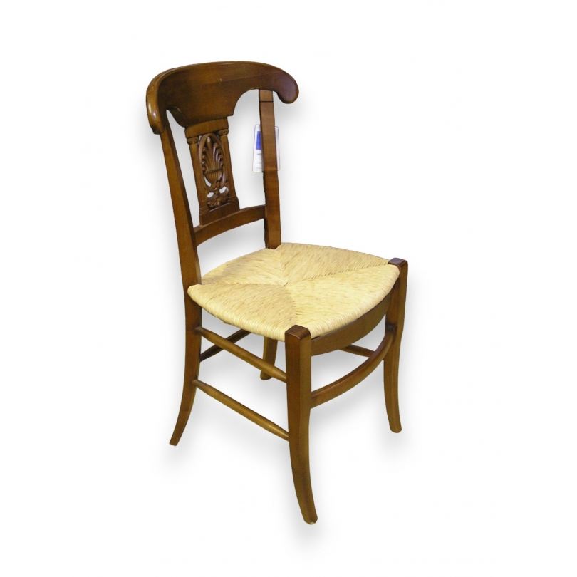 Chaise style Directoire paillée