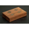 Boîte de cartes à jouer et dés, inserts en laiton
