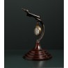 ‘Avion’ watch stand in aluminium and leather