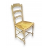 Chaise style Louis XVI paillée, cérusée