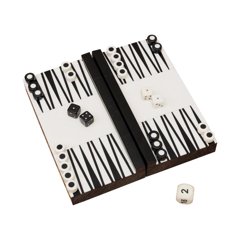 Jeu de Backgammon en résine