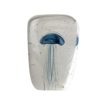 Presse-papier Méduse bleue