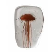 Presse-papier Méduse orange