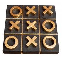 Jeu de Tic-tac-toe en résine et ciment