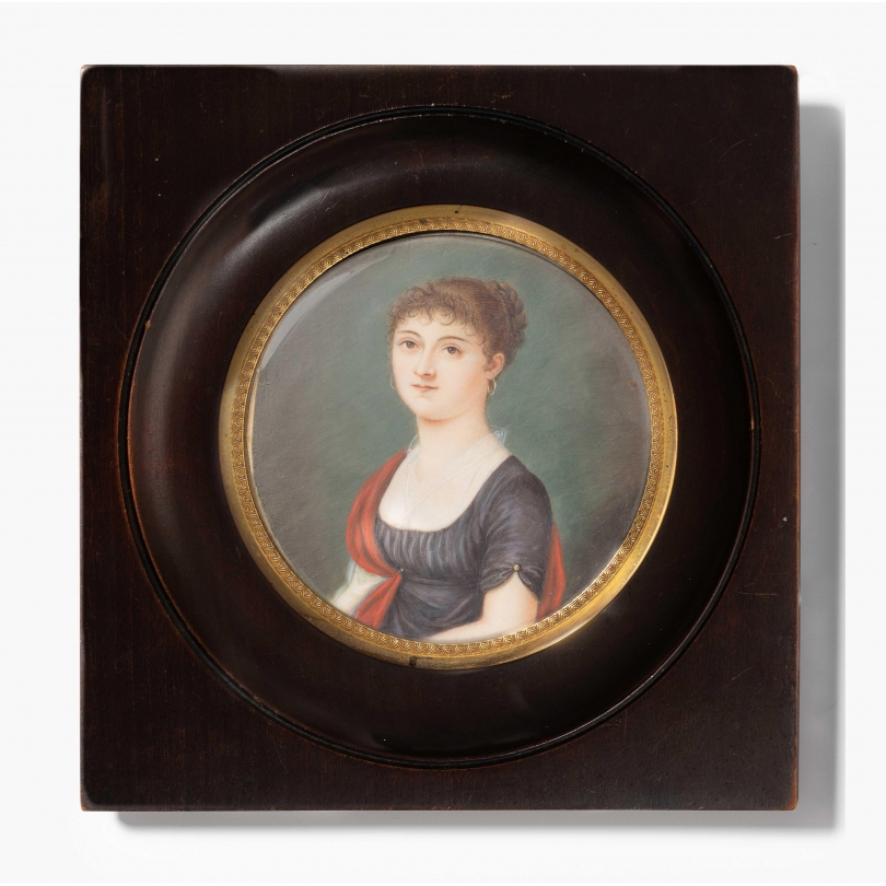 Miniature "Femme à la robe noire Empire"
